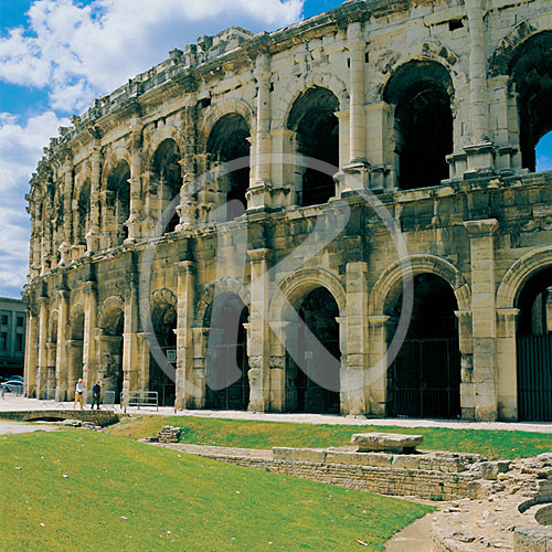 Arena, Amphitheater, Nîmes, Gard, Languedoc-Roussillon, Frankrei