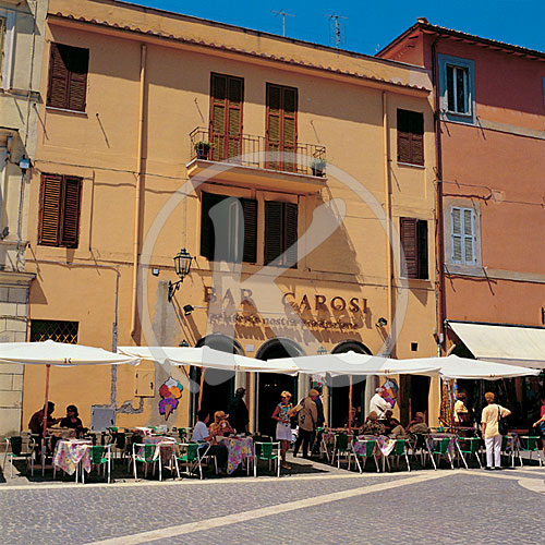 Piazza, Castel Gandolfo, Rom/Roma, Latium, Italien