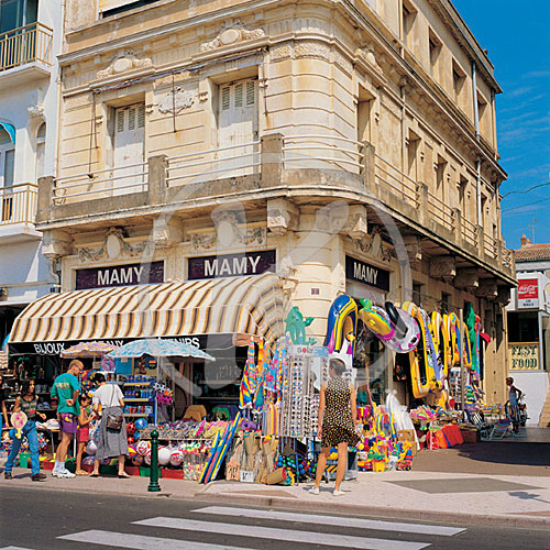 Patrizierhäuser an der Strandpromenade (le Remblai), Les Sables
