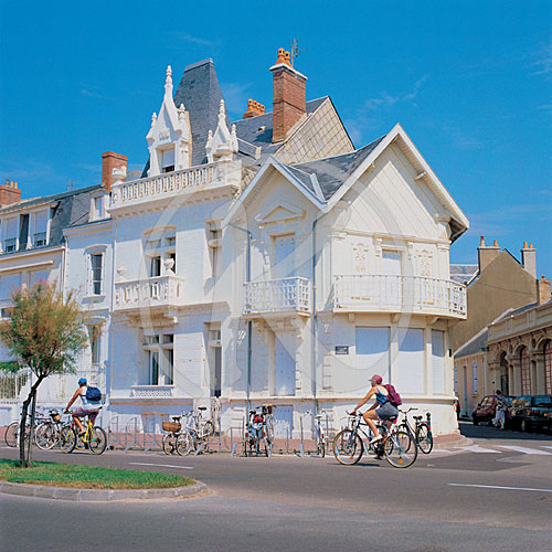 Patrizierhäuser an der Strandpromenade (le Remblai), Les Sables