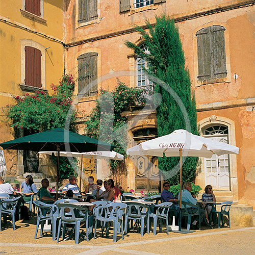 Roussillon, Stadtansicht, Vaucluse, Provence, Frankreich