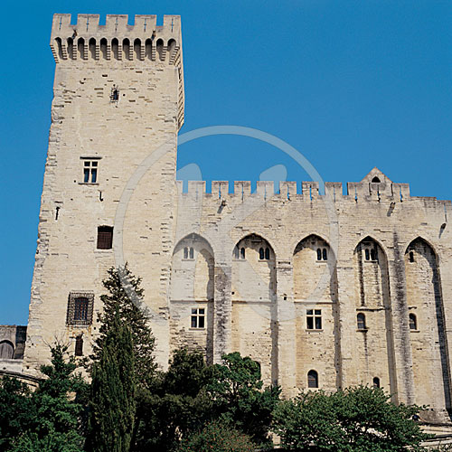 Papstpalast, Avignon, Vaucluse, Provence, Frankreich