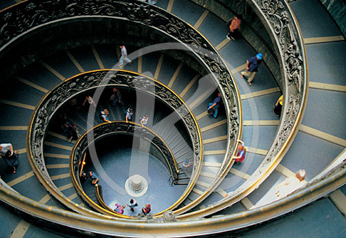 Wendeltreppe, Treppenaufgang, Vatikanische Museen, Rom/Roma, Lat
