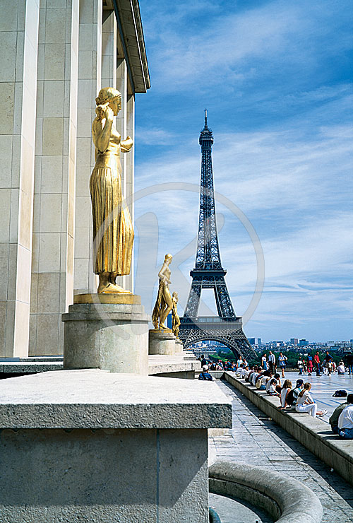 Palais de Chaillot und Eiffelturm, Paris