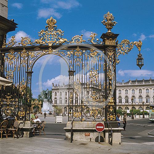 Place Stanislas, Königsplatz, schmiedeeiserne Gitter, Nancy