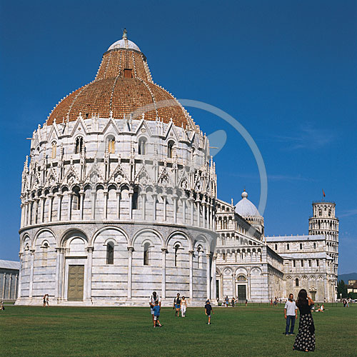 Piazza dei Miracoli (Platz der Wunder), Baptisterium, Pisa, Tosk
