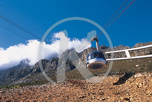 Gondel zum Tafelberg, Kapstadt, Südafrika, Afrika