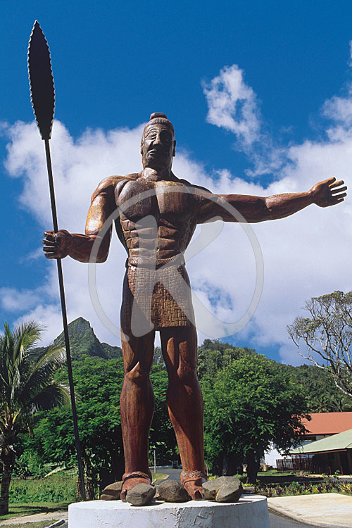 Cook Islands, Maori-Krieger in Avarua, Neuseeland