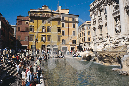 Fontana di Trevi, Trevi-Brunnen, Rom/Roma, Latium, Italien