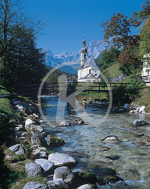Wallfahrtskirche St. Fabian und Sebastian in Ramsau, Ramsau, Bay