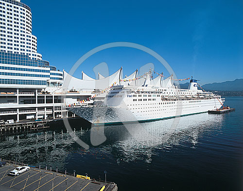 Canada Place, Kreuzfahrtschiff, Vancouver, British Columbia, Kan