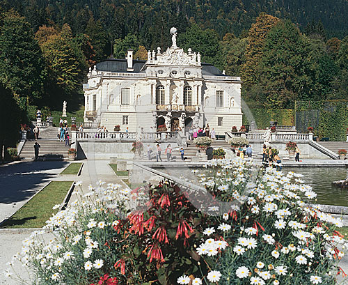 Schloss Linderhof, Ettal, Oberbayern, Deutschland