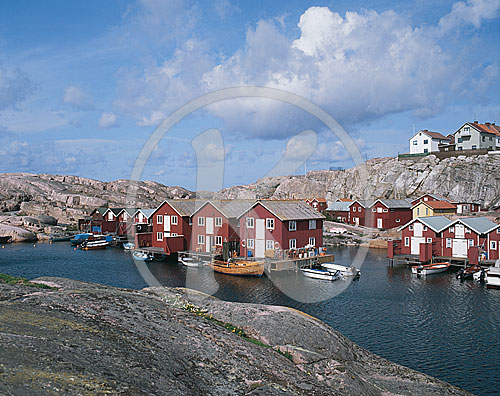 Fischerort Smögen, Smögen, Bohuslän, Schweden
