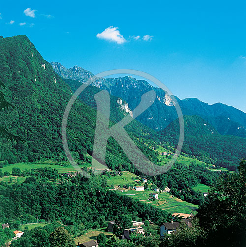 Blick auf den Monte Generoso, Arogno, Valle Mara, Tessin, Schwei