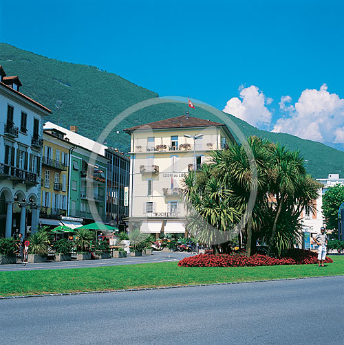 Stadtzentrum, Locarno, Lago Maggiore, Tessin, Schweiz