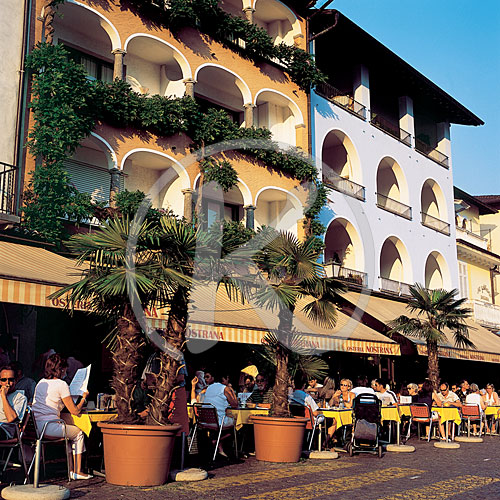 Seepromenade, Piazza G. Motta, Ascona, Tessin, Lago Maggiore, Sc