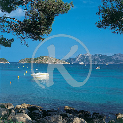 Strand, Cala Pi de la Possada, Mallorca, Balearen, Spanien