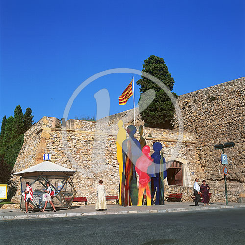 Stadtmauer, Eingang zum Passeig Arqueològic, Tarragona