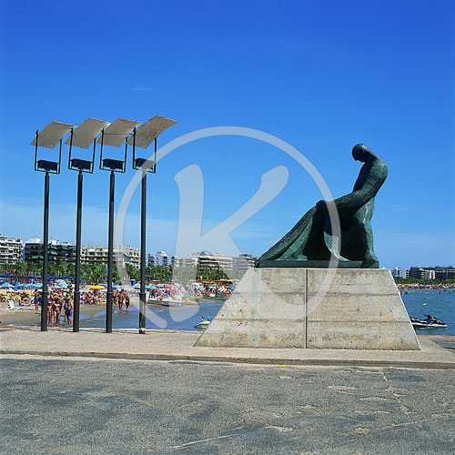 Denkmal am Yachthafen, Salou, Costa Dorada, Katalonien, Spanien