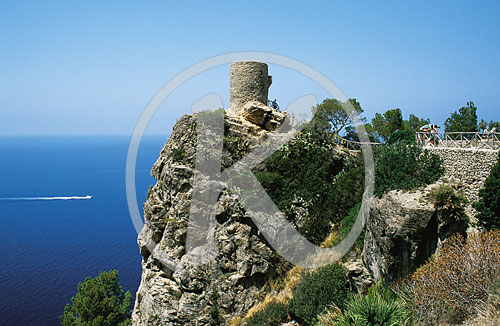 Mirador de Son Animas bei Banyalbufar, Mallorca, Balearen, Spani