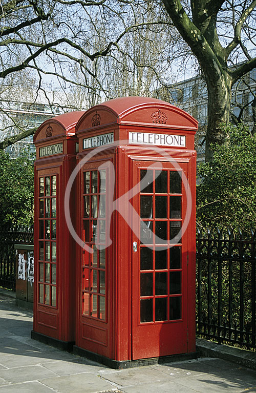 Telefonzellen, London, England, Großbritannien