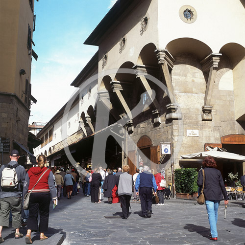Brücke Ponte Vecchio, Florenz, Toskana, Italien