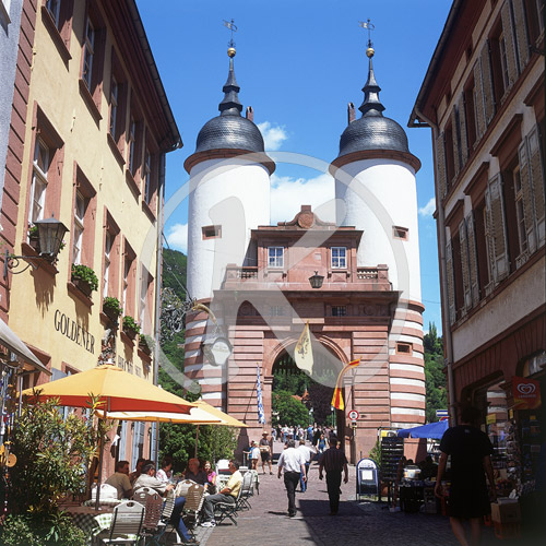 Brückentor, Heidelberg, Baden-Württemberg, Deutschland