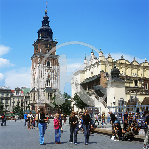 Rathausturm am Großen Marktplatz, Krakau/Krakow, Polen