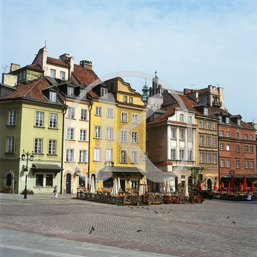 Schlossplatz, Plac Zamkowy, Warschau/Warzawa, Polen