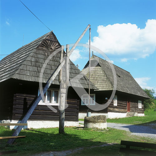 Holzhäuser, in der Nähe von Kriva, Tatra, Slowakei