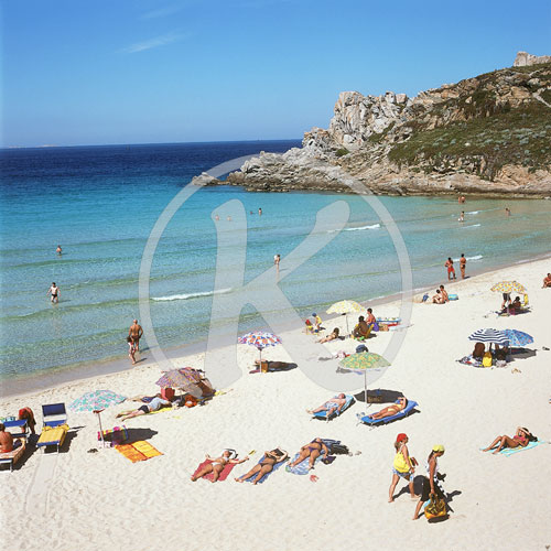 Strand Rena Bianca, Santa Teresa Gallura, Insel Sardinien, Itali