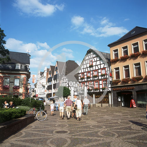 Altstadt und Marktplatz, Ahrweiler, Rheinland-Pfalz, Deutschland