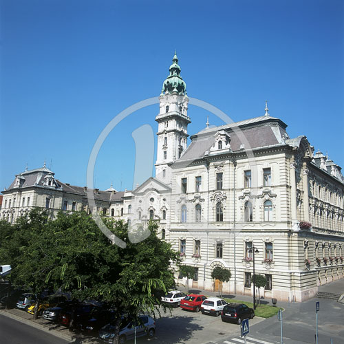 Rathaus, Györ/Raab, Ungarn