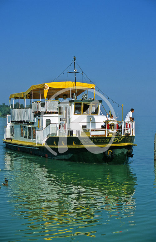 Ausflugsschiff, Balatonfüred, Balaton/Plattensee, Ungarn