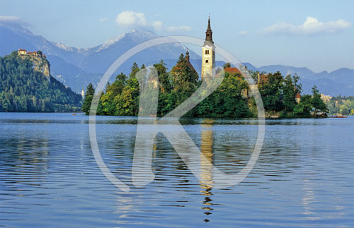 Bleder See, Marieninsel, Bled, Slowenien