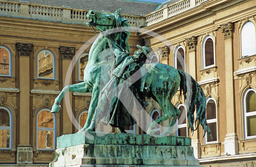 Budapest, Reiterstandbild, Burgviertel, Ungarn