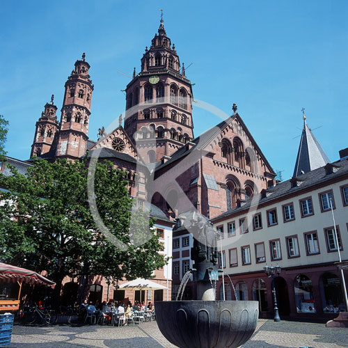 Dom St. Martin, Mainz, Rheinland-Pfalz, Deutschland