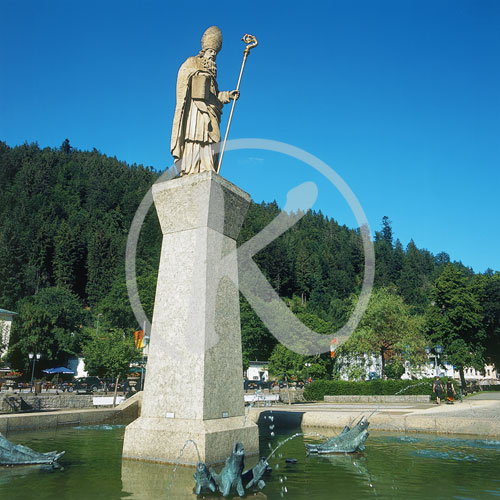 Blasius Brunnen, Kloster St. Blasien, St. Blasien, Schwarzwald,