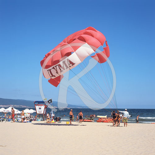 Paragliding, Strand, Sonnenstrand/Slunchev Briag/Sunny beach, Sc