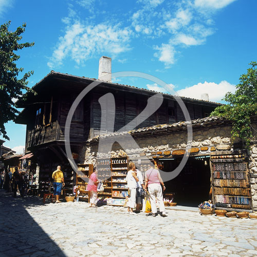 Bulgarien, Schwarzmeerhäuser, Nessebar/Nessebur, Schwarzes Meer