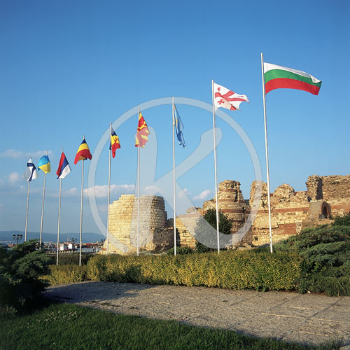 Bulgarien, Stadtmauer, Altstadt, Nessebar/Nessebur, Schwarzes Me