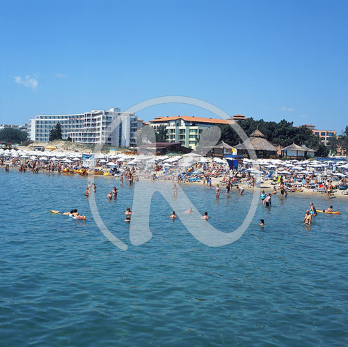 Bulgarien, Strand, Sonnenstrand/Slunchev Briag/Sunny beach, Schw