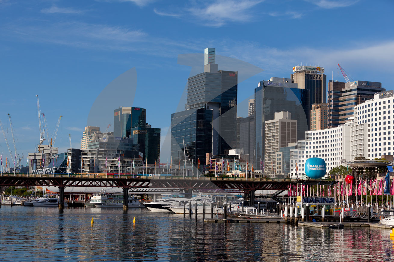Darling Harbour, Pyrmont Bridge, Cockle Bay, Sydney