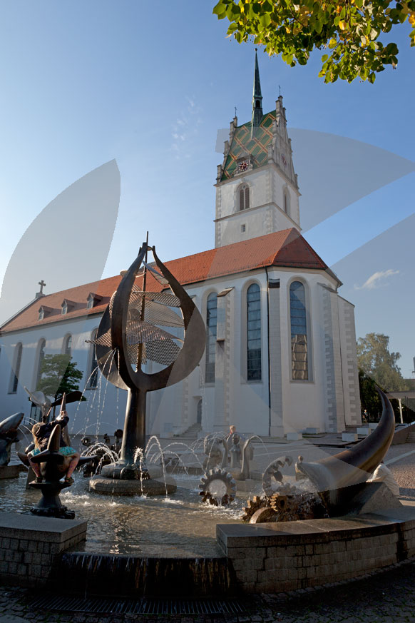 Nikolauskirche, Buchhorn Brunnen, Friedrichshafen