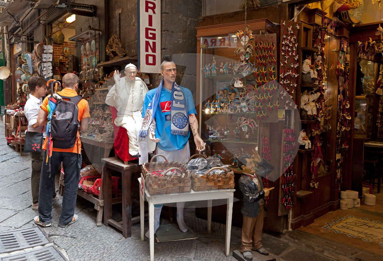 Krippenmacher, Via San Gregorio Armeno, Neapel