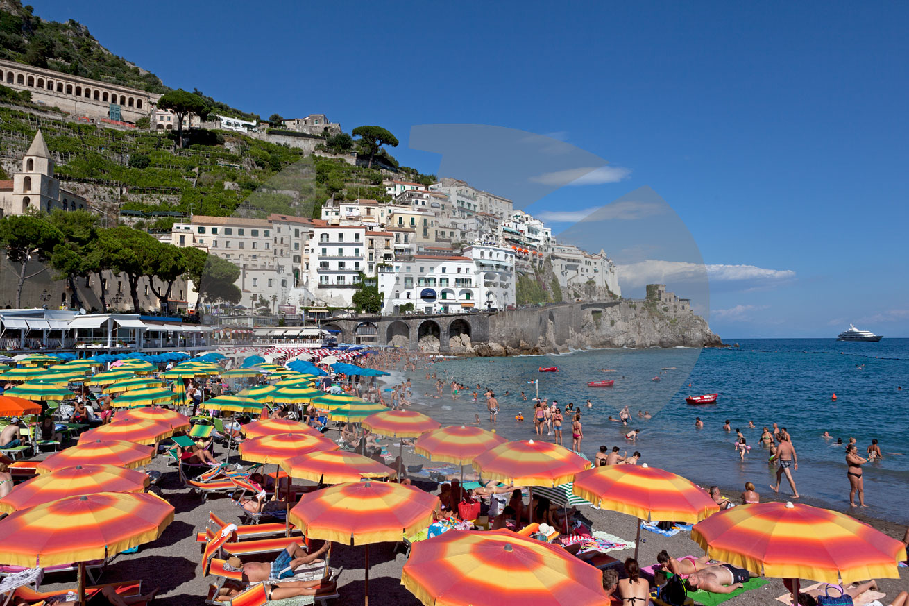 Strand, Amalfi, Amalfiküste, Italien