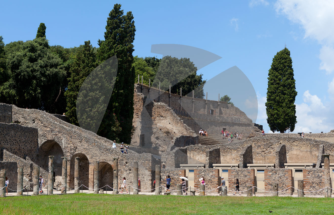 Säulengang zum Grossen Theater, Pompeji
